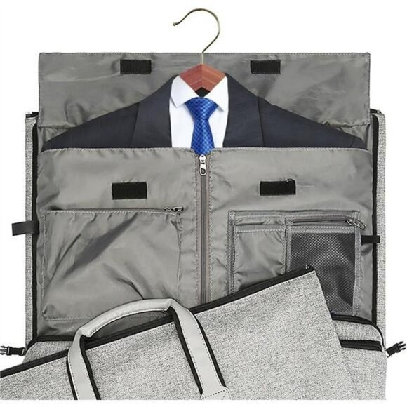 Convertible Carry On Garment Duffel Bag for Travel Suit Weekend Business Trip - Picture 3 of 7